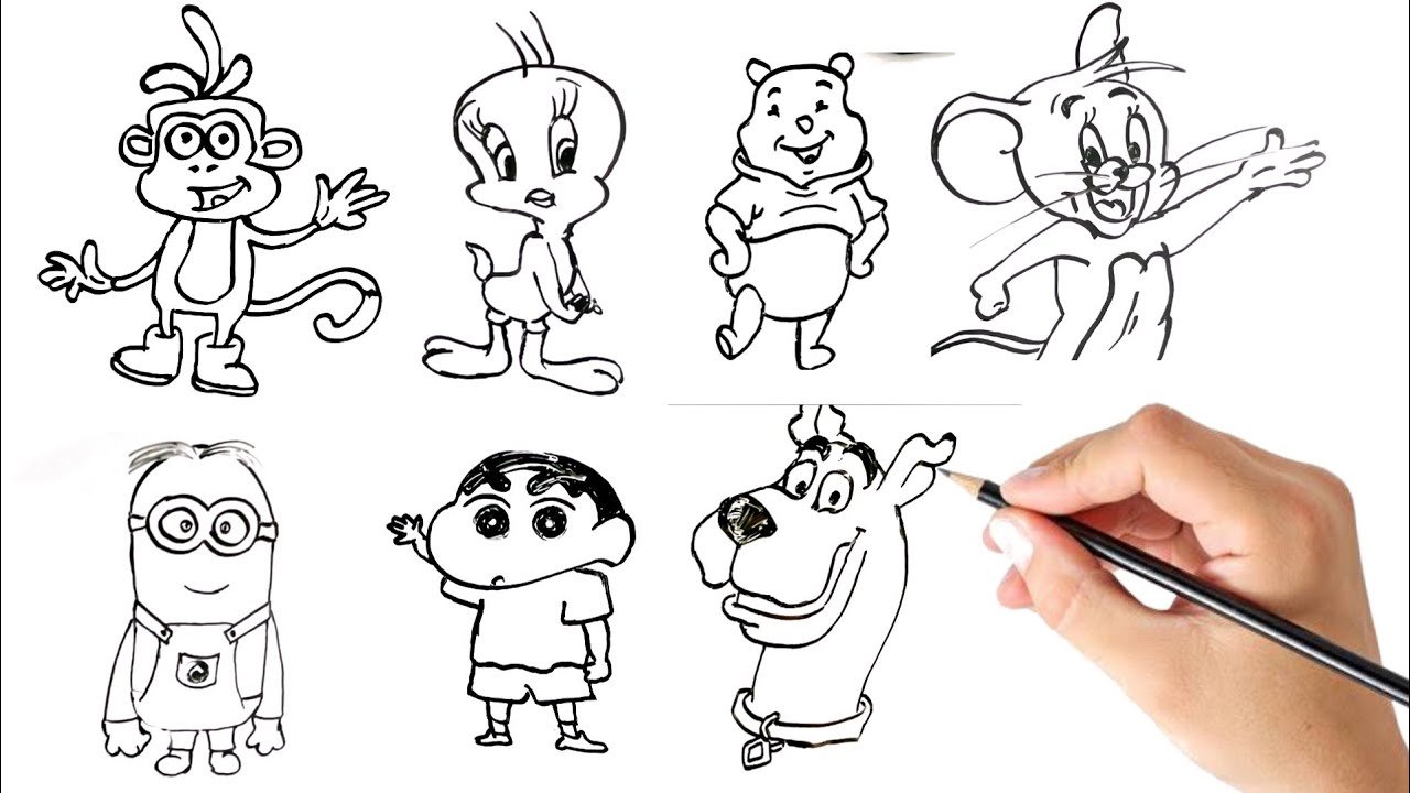 Drawing Simplified Cartoon Characters